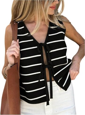 Soly Hux Women's Women's Striped Sweater Stest V VES VEN in Saudi Arabia