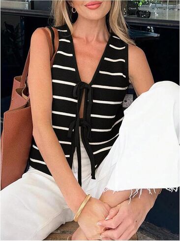 Soly Hux Women's Women's Striped Sweater Stest V VES VEN in Saudi Arabia