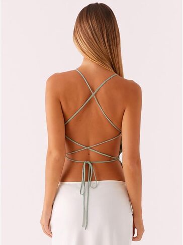 y2k صيف ترتر قمم الخزان للنساء sexy sparkle v neck قميص عارية الظهر الرسن منخفض قطع شريط عصري الخروج قمم الخروج in Kuwait