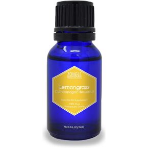 Zongle Lemongrass Essential Oil, India, Safe To Ingest, Cymbopogon Flexuosus, 15 mL in Kuwait