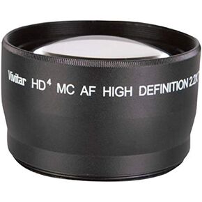 Vivitar 18-55mm f/1.2-1.2 Fixed Zoom 2.2X Telephoto Lens, Black