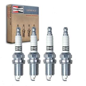 4 pc Champion Copper Plus Spark Plugs compatible with Dodge Journey 2.4L L4 2009-2020