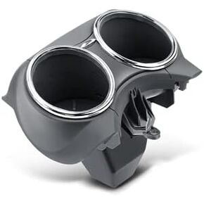 A-Premium Gray Dual Cup Holder Compatible with Mercedes-Benz W219 Series CLS500 2006-2011 CLS55 AMG 2006 CLS550 CLS63 AMG 2007-2011