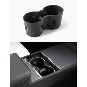 TPARTS Silicone Center Console Cup Holder for Tesla Model 3 Highland 2024 Dust-Proof & Water-Proof Noise-Free Precise Fitment & Easy Installation