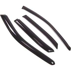 Tuningpros Window Visor Compatible with 2001-2004 Toyota Avalon Sedan, DGWV2-412 Outside Mount Deflector Rain Guard Dark Smoke, 4 Pcs Set