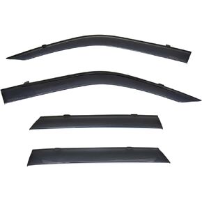 WellVisors Window Visors Wind Deflectors Compatible With Ford 2021-2024 Bronco Sport Smoke Tint Premium Series Rain Guards 3-847FD028