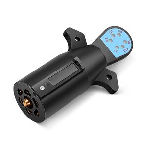 MICTUNING 7 Way Blade Trailer Connector Tester with Red LEDs