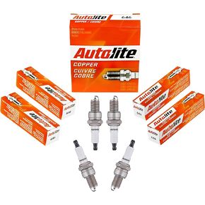 Autolite 646 Copper Resistor Automotive Replacement Spark Plugs (4 Pack)