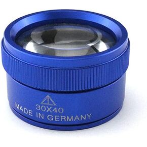 1Pcs 30X 40MM Magnifier Magnifying Loupe Portable Mini Desk Magnifier Loop Microscope Magnifying Glass Lens for Jewelry Coins Maps Reading