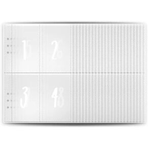 100 Envelope Challenge Binder, A5 Money Saving Budget Planner Loopbook with Cash Envelopes (25 Sheets A5 Binder Inserts)