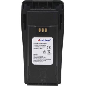 NNTN4497CR 2250mAh Li-ion Battery Compatible for Motorola CP200 CP200D CP200XLS PR400 EP450 DEP450 CP040 CP150 GP3188 GP3688 Radio with Belt Clip NNTN4497 NNTN4970 NNTN4851