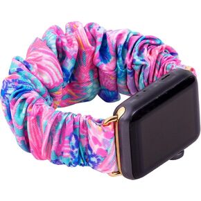 Lilly Pulitzer Scrunchie Band for Apple Watch, Sized to Fit 38mm & 40mm Smartwatches, Compatible with Apple Watch Series 1-6