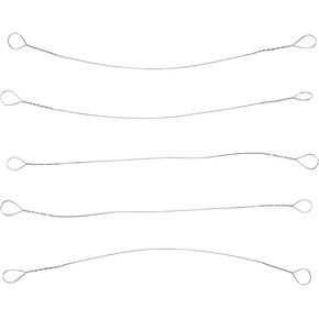 5 Pack Cheese Slicer Wire Replacement Stainless Steel Cutting Cut Line Replaceable Spreader Wires Set Splitter Butter Cutter Scraper Repair Block for Baking Home Accessories