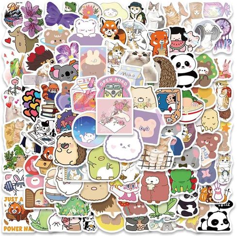 400 ملصق كارتون أنمي حزمة مختلطة، ملصقات Kawaii لطيفة وملصقات جمالية لزجاجة مياه للكمبيوتر المحمول، ملصقات للهاتف المحمول على شكل لوح التزلج، ملصقات فينيل مقاومة للماء للأطفال والبنات والمراهقين، in Kuwait