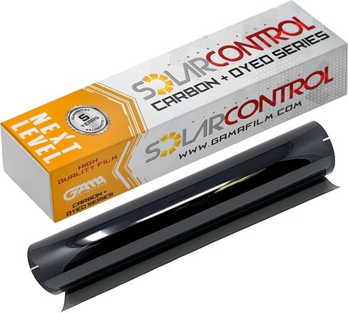 فيلم تظليل نافذة SOLARCONTROL مقاس 91.44 سم × 100 قدم، بكرة ظل مصبوغة تناسب الخصوصية العالمية بنسبة 100%، مقاومة لأشعة الشمس فوق البنفسجية ومقاومة للخدش (5% ظل داكن) in Kuwait