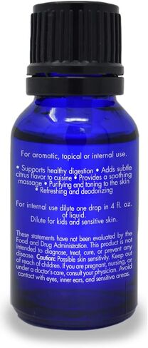 Zongle Lemongrass Essential Oil, India, Safe To Ingest, Cymbopogon Flexuosus, 15 mL in Kuwait