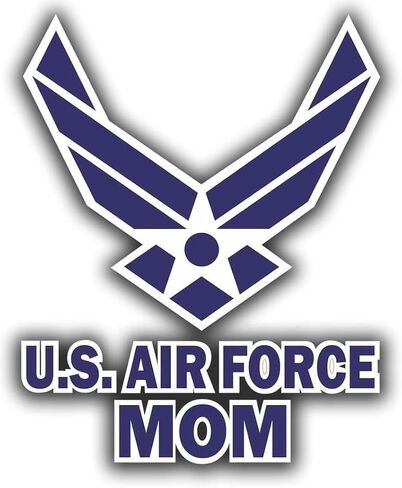مجموعة os 2 ملصق لسلاح الجو الأمريكي USAF MOM ملصق عسكري للجيش لسيارة شاحنة نافذة الكمبيوتر المحمول الوفير علم الولايات المتحدة 4.0 × 5.0 بوصة in Kuwait