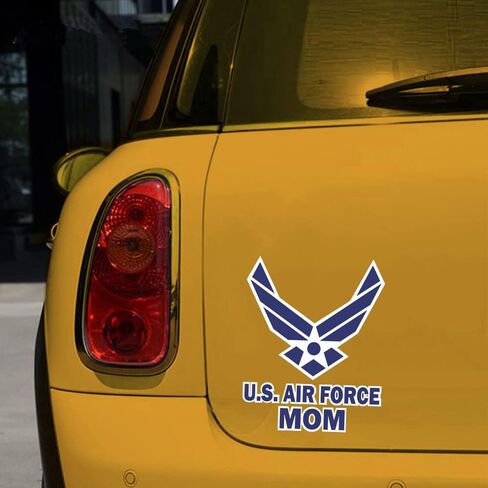 مجموعة os 2 ملصق لسلاح الجو الأمريكي USAF MOM ملصق عسكري للجيش لسيارة شاحنة نافذة الكمبيوتر المحمول الوفير علم الولايات المتحدة 4.0 × 5.0 بوصة in Kuwait