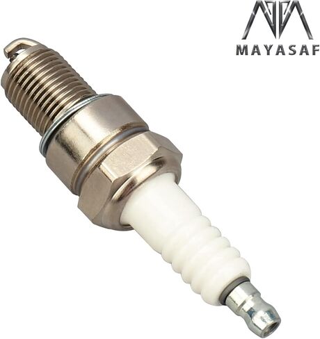 MAYASAF Standard Spark Plugs 7131 قابس إشعال بديل للسيارات لهوندا 1973-1979 سيفيك، لنيسان لتويوتا نوع المقعد المسطح، قطر الخيط 14 مم (0.551 بوصة)/الوصول إلى 19 مم (0.75 بوصة) حزمة من 8 in Saudi Arabia