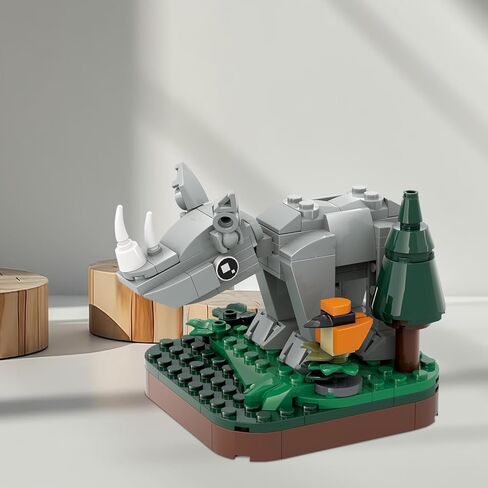 مجموعة مكعبات بناء الحيوانات الصغيرة، لعبة مكعبات بناء مجموعة تحت عنوان الحيوانات البرية، ديكورات منزلية لطيفة (السلسلة الرابعة) (السنجاب) in Kuwait