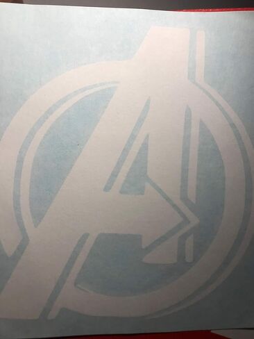 ملصق من الفينيل عليه شعار Avengers لـ MacBook Apple MacbookLaptop (أسود) in Kuwait