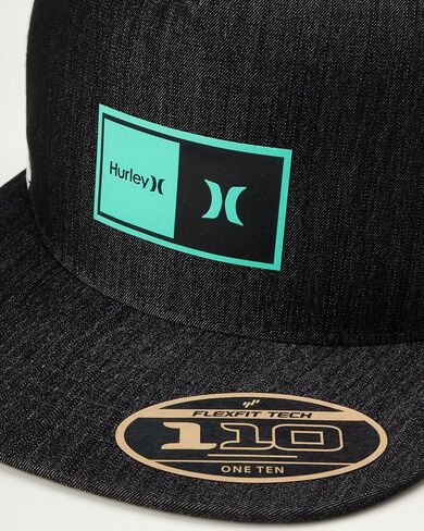 Hurley Men's Caps - Flat Brim Mesh Panel Baseball Cap Trucker Hat - Snap Back Hats for Men in Saudi Arabia