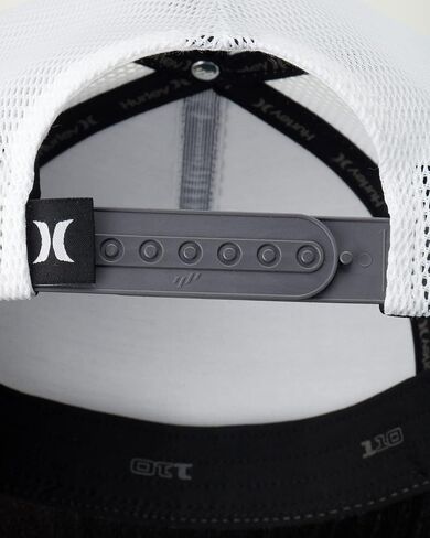 Hurley Men's Caps - Flat Brim Mesh Panel Baseball Cap Trucker Hat - Snap Back Hats for Men in Saudi Arabia