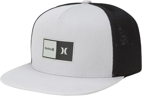 Hurley Men's Caps - Flat Brim Mesh Panel Baseball Cap Trucker Hat - Snap Back Hats for Men in Saudi Arabia