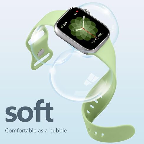 SNBLK 14 حزمة متوافقة مع سوار ساعة Apple 38 مم 40 مم 41 مم 42 مم 44 مم 45 مم 49 مم للنساء والرجال، حزام معصم رياضي من السيليكون الناعم متوافق مع سلسلة iWatch 9 8 7 6 5 4 3 2 1 SE Ultra Ultra 2 in Kuwait