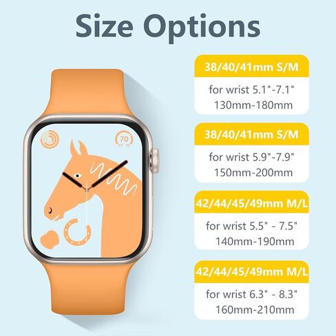 SNBLK 14 حزمة متوافقة مع سوار ساعة Apple 38 مم 40 مم 41 مم 42 مم 44 مم 45 مم 49 مم للنساء والرجال، حزام معصم رياضي من السيليكون الناعم متوافق مع سلسلة iWatch 9 8 7 6 5 4 3 2 1 SE Ultra Ultra 2 in Kuwait