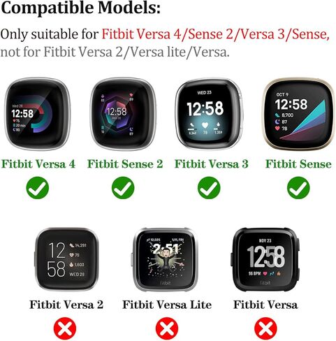 لسوار Fitbit Versa 4/Sense 2 المعدني للرجال والنساء، متوافق مع سوار ساعة Fitbit Versa 3/Sense المصنوع من الفولاذ المقاوم للصدأ in Kuwait