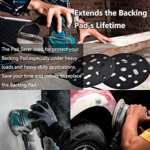 2 حزمة من 2 فتحة بخطاف وحلقة ممتازة لصنفرة السنفرة من أجل آلات الصنفرة المدارية العشوائية من فيستول، 17 فتحة لتراكم الغبار، واقي وسادة سنفرة متعددة الفتحات in Kuwait