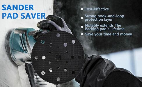 2 حزمة من 2 فتحة بخطاف وحلقة ممتازة لصنفرة السنفرة من أجل آلات الصنفرة المدارية العشوائية من فيستول، 17 فتحة لتراكم الغبار، واقي وسادة سنفرة متعددة الفتحات in Kuwait