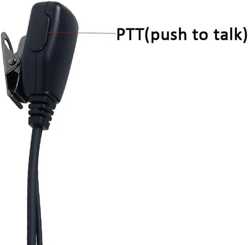 Acoustic Tube Earpiece Headset with PTT Mic Compatible with Baofeng UV-5R 5R BF-F8HP BF-888S Kenwood TK3230 TK-3160 Puxing Quansheng Wouxun Two Way Radio 10 Pack in Saudi Arabia