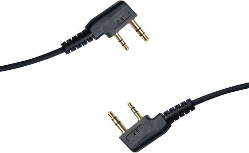 Acoustic Tube Earpiece Headset with PTT Mic Compatible with Baofeng UV-5R 5R BF-F8HP BF-888S Kenwood TK3230 TK-3160 Puxing Quansheng Wouxun Two Way Radio 10 Pack in Saudi Arabia