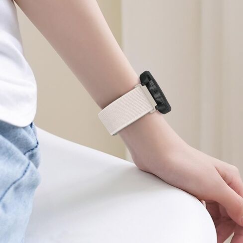 Abanen 20mm Elastic Watch Band with Magnetic Closure for Garmin Vivoactive 5 / Venu Sq/Venu 2 Plus, Loop Soft Nylon Lightweight Stretchy Wristband Strap for Vivomove Sport/Vivoactive 3 in Saudi Arabia