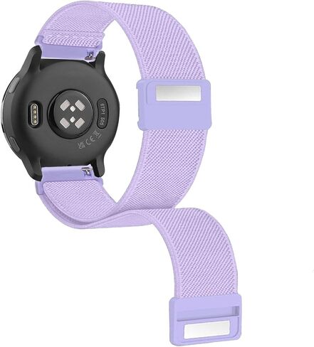 Abanen 20mm Elastic Watch Band with Magnetic Closure for Garmin Vivoactive 5 / Venu Sq/Venu 2 Plus, Loop Soft Nylon Lightweight Stretchy Wristband Strap for Vivomove Sport/Vivoactive 3 in Saudi Arabia