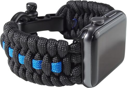 Savior Survival Gear Apple Watch Band 42mm Replacement made of 550 Paracord with Stainless Steel Adjustable Shackle in Saudi Arabia