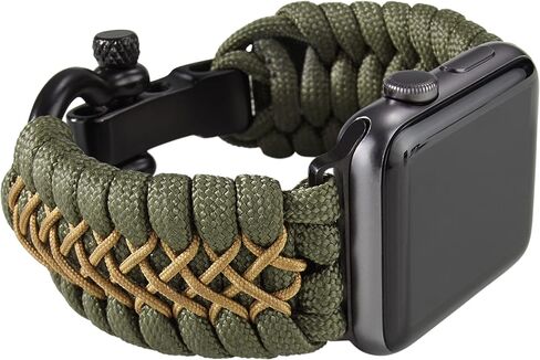 Savior Survival Gear Apple Watch Band 42mm Replacement made of 550 Paracord with Stainless Steel Adjustable Shackle in Saudi Arabia