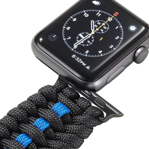 Savior Survival Gear Apple Watch Band 42mm Replacement made of 550 Paracord with Stainless Steel Adjustable Shackle in Saudi Arabia
