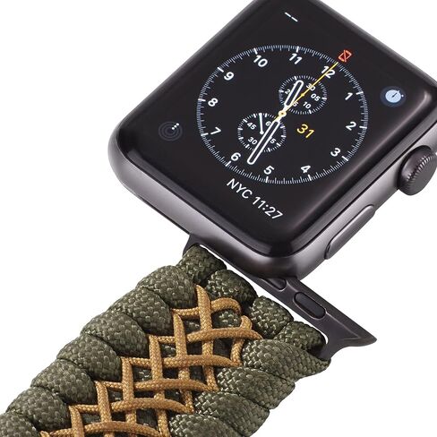 Savior Survival Gear Apple Watch Band 42mm Replacement made of 550 Paracord with Stainless Steel Adjustable Shackle in Saudi Arabia