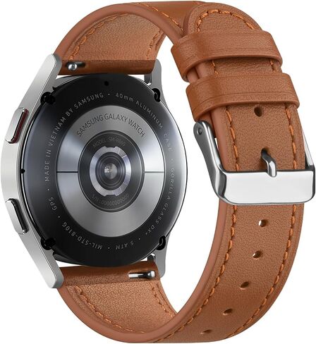 حزام ساعة جلدي متوافق مع Garmin Venu Sq/Venu 2 Plus/Venu/Vivoactive 3 Band Women Men، استبدال سوار معصم جلدي لساعة Garmin Vivomove Sport/Forerunner 645/245 الموسيقية in Saudi Arabia