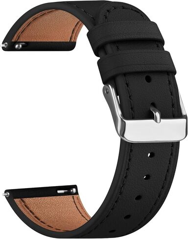 حزام ساعة جلدي متوافق مع Garmin Venu Sq/Venu 2 Plus/Venu/Vivoactive 3 Band Women Men، استبدال سوار معصم جلدي لساعة Garmin Vivomove Sport/Forerunner 645/245 الموسيقية in Saudi Arabia