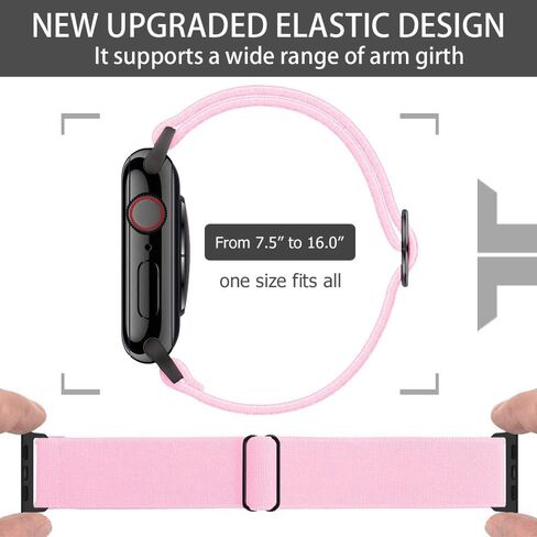 IFCASE ذراع مرن/حزام كاحل لساعة Apple 49 مم 45 مم 44 مم 42 مم 41 مم 40 مم 38 مم iWatch Series Ultra 9 8 7 6 5 4 3 2 SE، حزام رياضي للجنسين أو حزام الكاحل in Kuwait