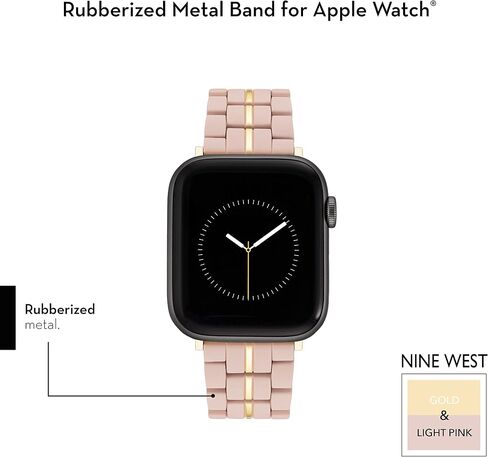 سوار مطاطي من NINE WEST لساعة Apple آمن وقابل للتعديل in Saudi Arabia