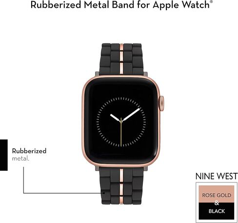 سوار مطاطي من NINE WEST لساعة Apple آمن وقابل للتعديل in Saudi Arabia