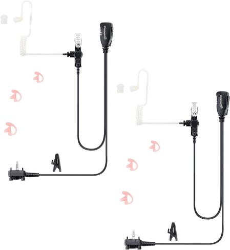 2 حزمة سماعة أذن سلكية واحدة مع كابل مقوى لأجهزة Motorola Vertex Radios VX-210 VX-231 VX-261 VX-264 VX-351 VX-354 VX-424 VX-451 VX-454 VX-459 EVX-261 EVX-531 EVX- 534 EVX-539، سماعة رأس أنبوبية صوتية in Kuwait