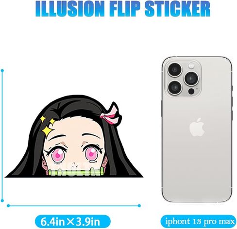 3D Motion Anime Car Decals Waterproof Stickers Anime Bumper Stickers for Car Automotive Laptop Window Skateboard Kids(DS-1) in Kuwait