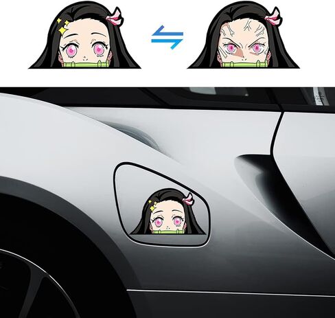 3D Motion Anime Car Decals Waterproof Stickers Anime Bumper Stickers for Car Automotive Laptop Window Skateboard Kids(DS-1) in Kuwait