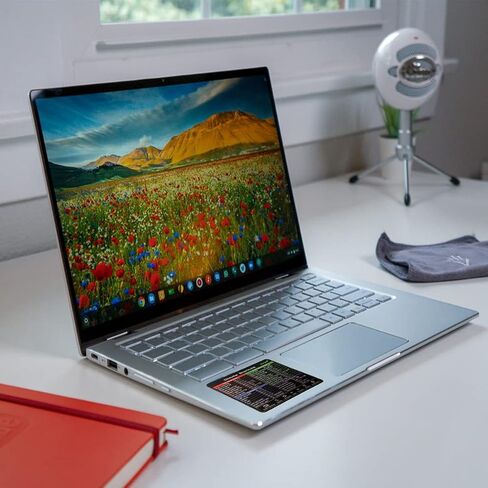 2PACK ملصق اختصارات Chromebook (3 1/8 × 2 5/8 بوصة)، ملصق اختصارات جديد لملصق ملحقات Chromebook مقاس 11.6-15.6 بوصة in Saudi Arabia